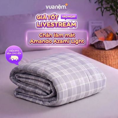 Chăn Amando Azami Light điều hòa làm mát, chăn mùa hè, mềm mịn, thông thoáng