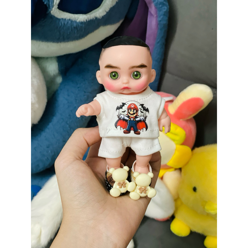 búp bê 5in trai vẽ tóc