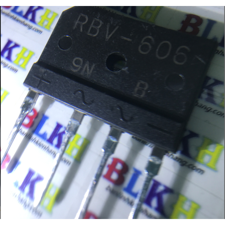 2 Diode RBV-606 600V 6A SIP-4 chính hãng SANKEN.