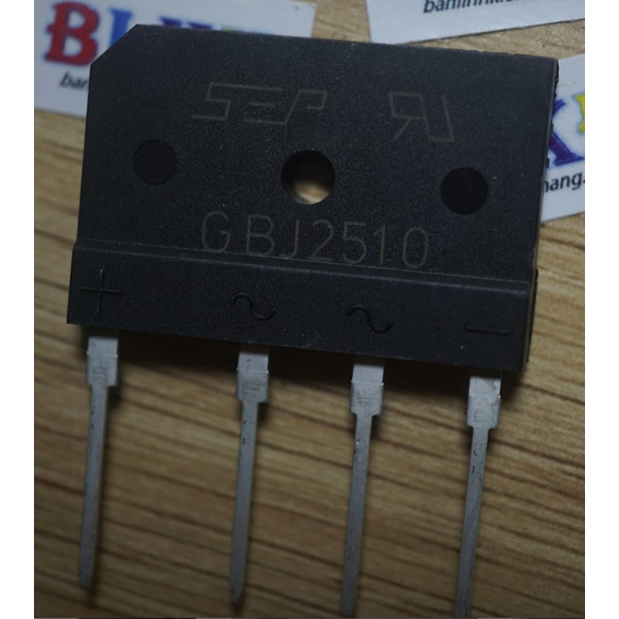 2 Diode cầu GBJ2510 2510 SIP-4 chính hãng SEP.