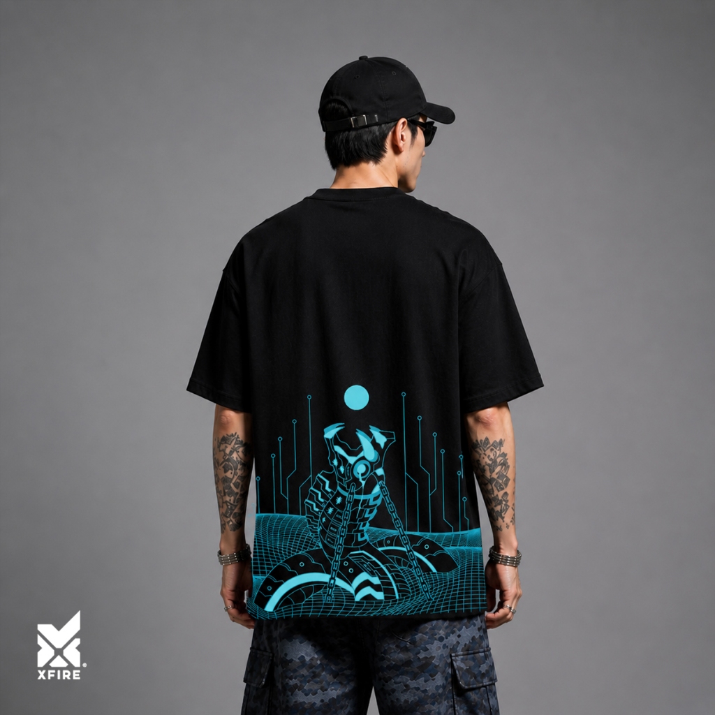 Áo Thun Oversize ENVY Xfire Vietnam Cotton 235gsm Form Rộng Unisex Streetwear Cá Tính 100% Cotton