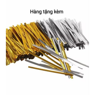 Set 20 nơ lụa 5x5cm + tặng kẽm buộc (N76)