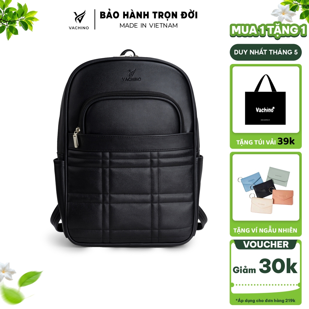 Balo Vachino - Balo da đựng laptop thời trang phong cách sang trọng đựng laptop 15in VACHINO-BG037