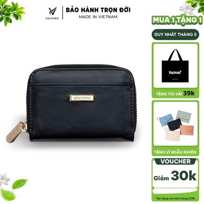 Ví da thật mini cao cấp đựng tiền, thẻ ATM Thương hiệu VACHINO-VN006