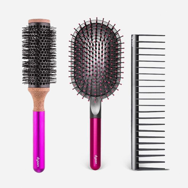 Bộ Lược Dyson Chính Hãng, Lược Tròn, Lược Gỡ Rối, Comb Cao Cấp, BH 12 Tháng