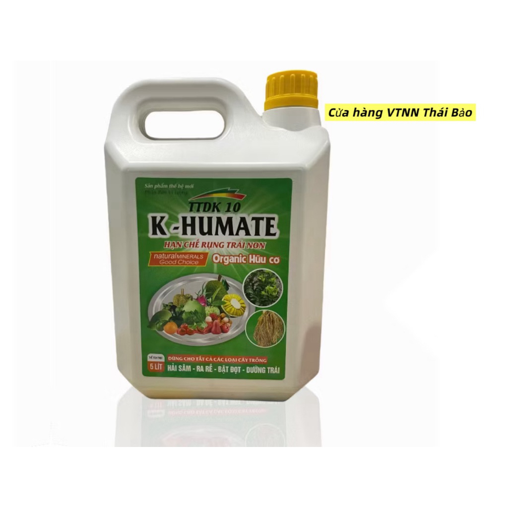 Organic Hữu Cơ K Humate 5 lít Hạn chế rụng trái non