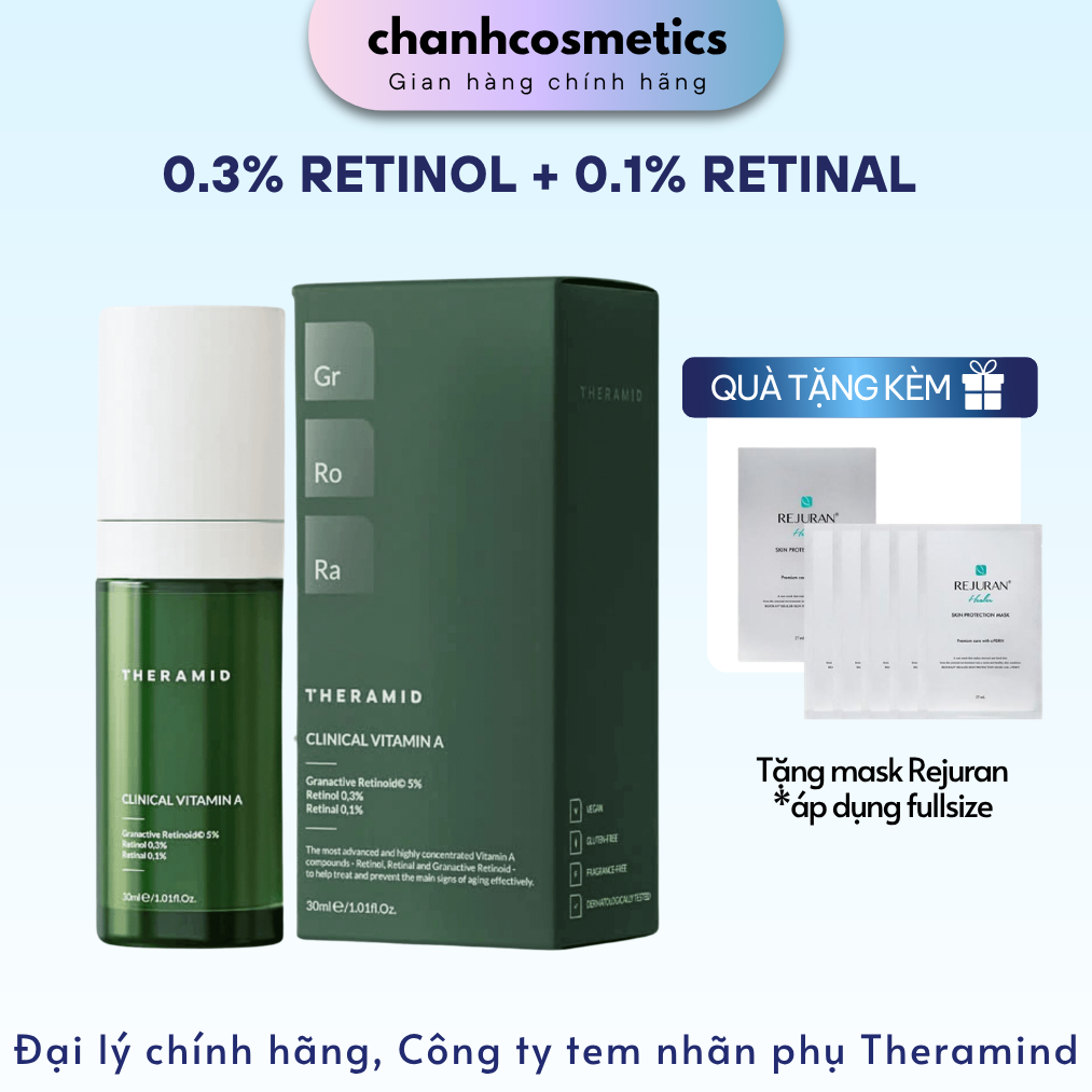 Tinh Chất Retinol Theramid Clinical Vitamin A Trẻ Hoá, Tái Tạo Da 30ml Duduhouse CHANH COSMETICS