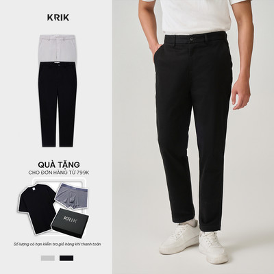 Quần Kaki Nam KRIK Form Slim Thiết Kế Gọn Gàng Thanh Lịch Dễ Phối QK6589