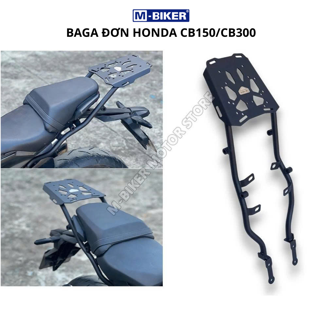 Baga cb150-cb300, baga gắn thùng cb150-cb300 chất liệu thép, sơn tĩnh điện