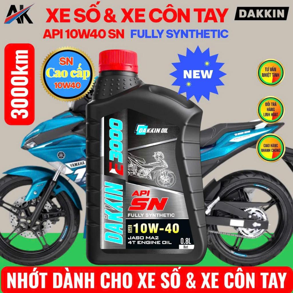 DẦU NHỚT DAKKIN E3000 10W40 API CHAI 0,8L/1L