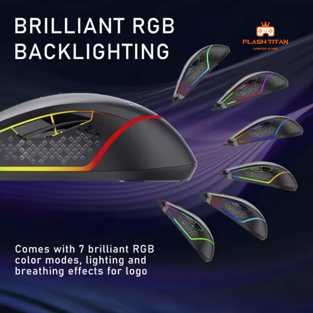 Chuột Máy Tính Chơi Game AULA F805 - Gaming có LED RGB - Tự Động Đổi Màu Cực Đẹp - Độ trễ thấp | BigBuy360 - bigbuy360.vn