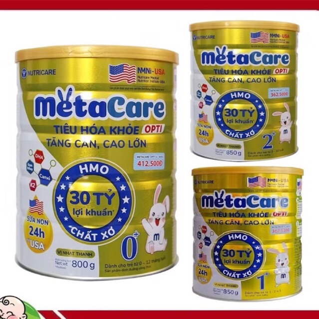 Sữa Bột Metacare Opti Vàng Lon 800g - Đủ Số Cho Bé
