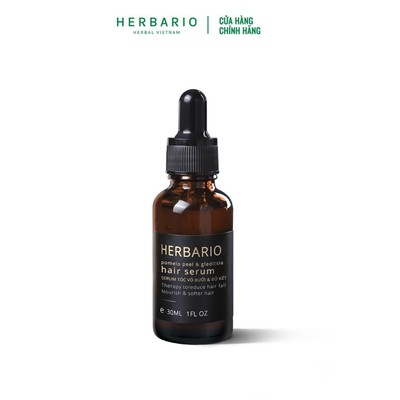 Serum mọc tóc vỏ bưởi và bồ kết Herbario 30ml thuần chay