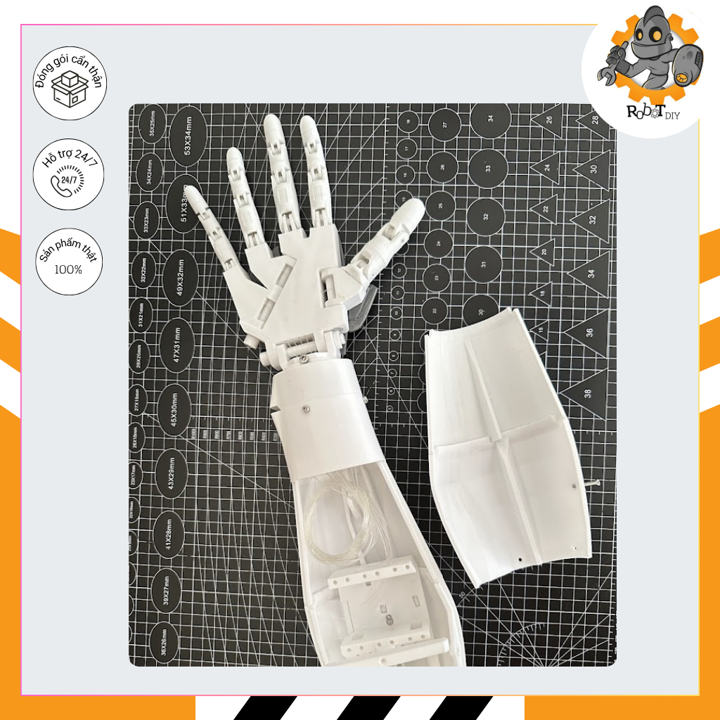 [HOT]  Cánh tay robot lắp ráp sẵn in 3D nhựa PETG cứng cáp, bền bỉ, robot arm