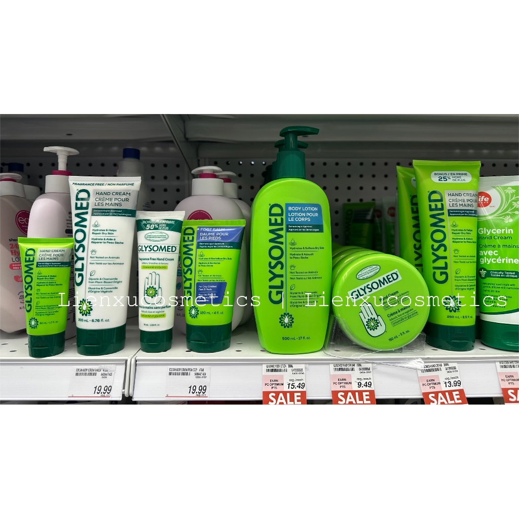 Kem dưỡng da tay Glysomed 50ml& 250ml; bill Costco Canada
