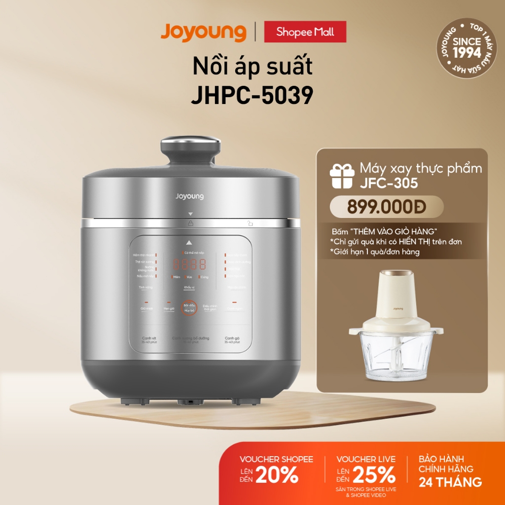 [Livestream] Nồi áp suất Joyoung JHPC-5039 | Dung tích 5L | Công suất 900W