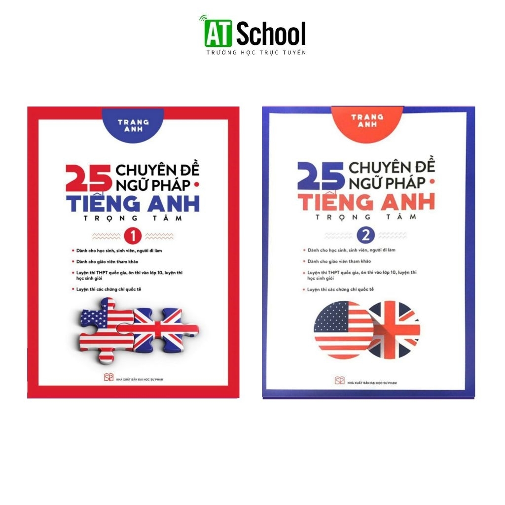 Combo 25 Chuyên Đề Ngữ Pháp Tiếng Anh Tập 1 Tập 2