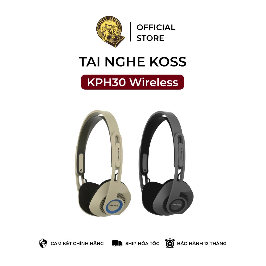 Tai nghe chụp tai không dây Koss KPH30 Wireless headphone - Bảo hành 12 tháng