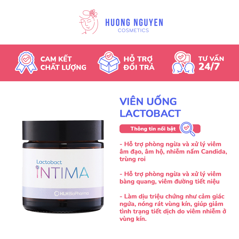 Viên Bổ Sung Lợi Khuẩn Lactobact Intima Hộp 30 Viên