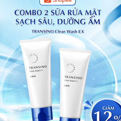 Combo 2 Sữa Rửa Mặt Sạch Sâu, Dưỡng Ẩm TRANSINO