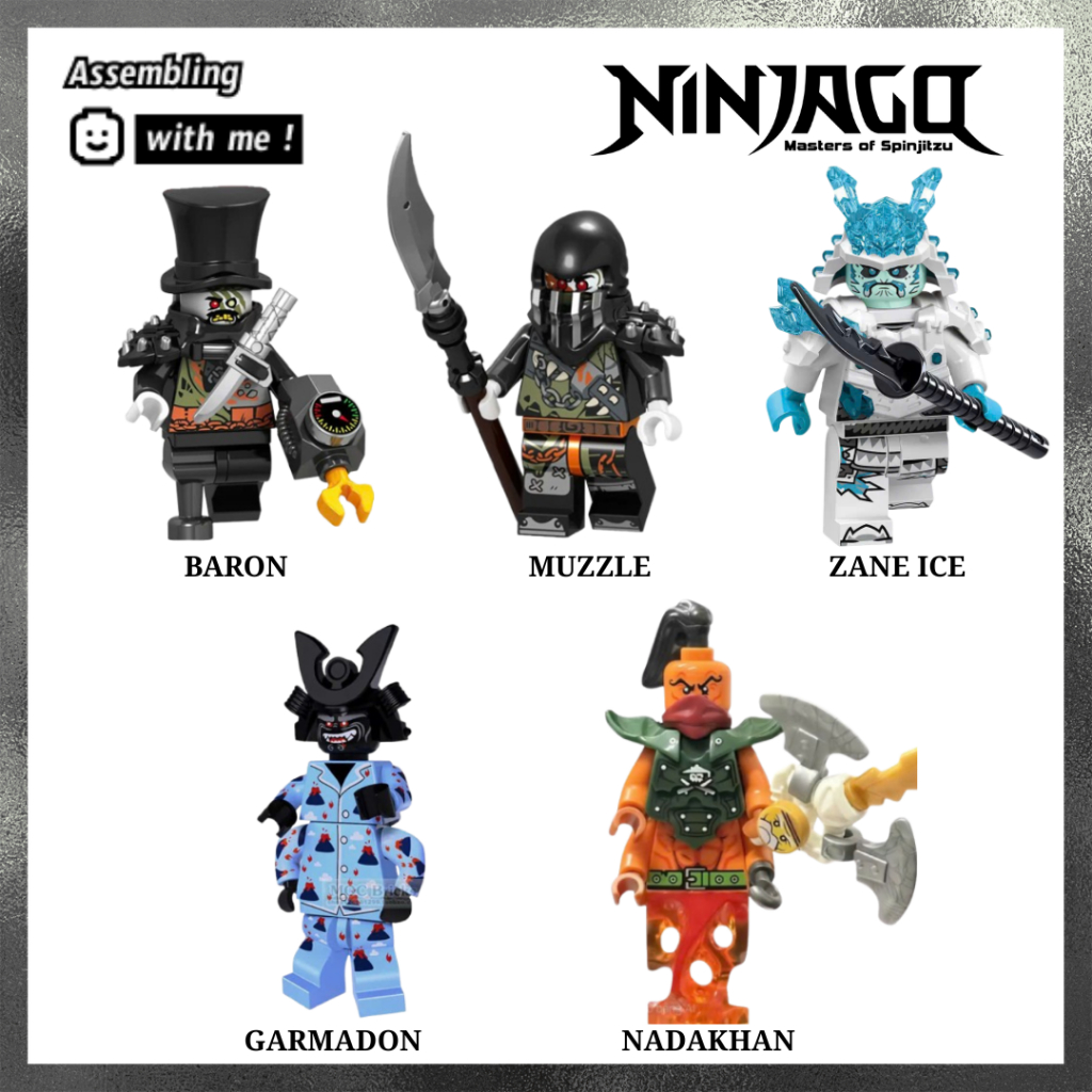 Đồ chơi lắp ráp Minifugre Ninjago các nhân vật phản diện - Season 6, Season 9