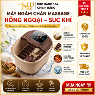 Máy Ngâm Chân Massage Cao Cấp Có Sục Khí I Bồn Ngâm Chân Massage Hồng Ngoại Tự Làm Ấm Nước Thư Giãn