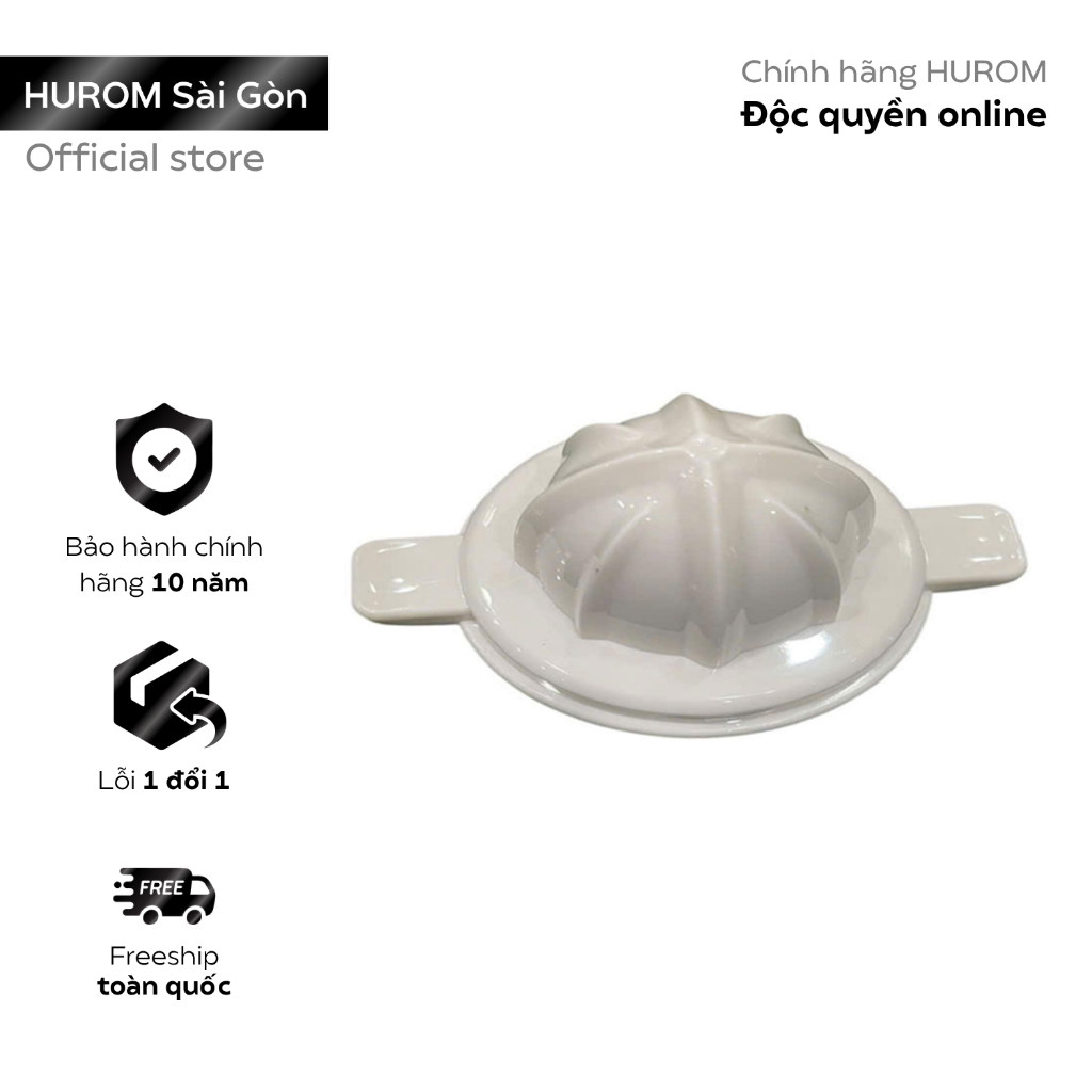 Đầu vắt cam dạng nón bằng nhựa phía trong máy vắt cam Hurom
