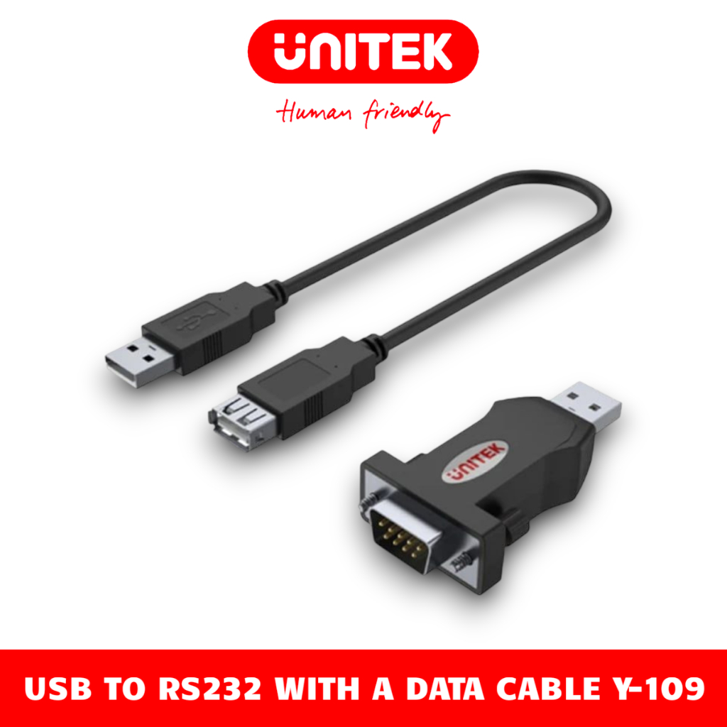 Cáp Chuyển Đổi USB 2.0 Nối Dài Sang Cổng Com DB9 / RS232 UNITEK Y-109