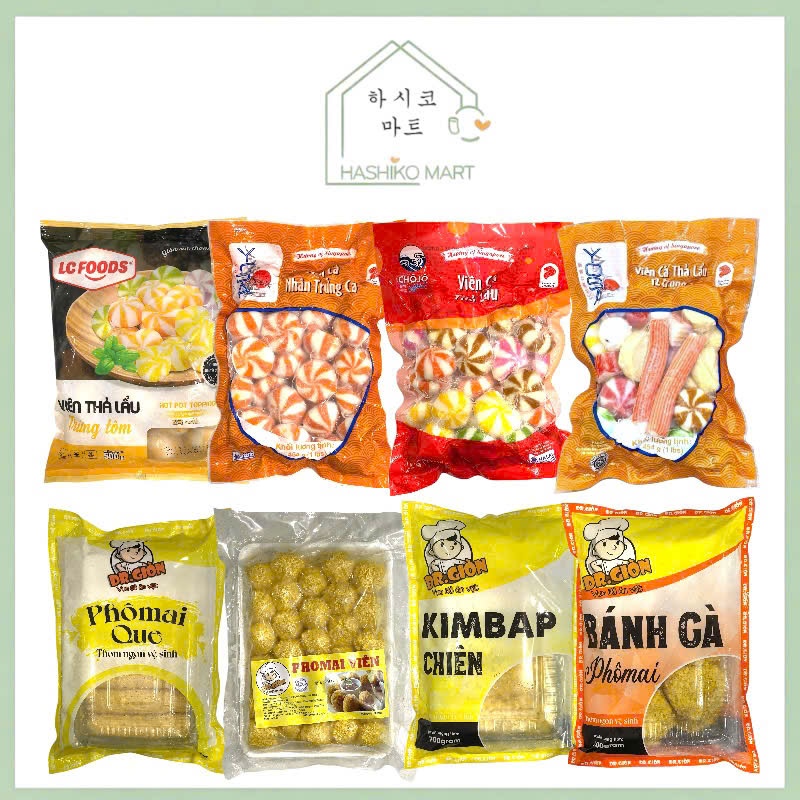 CÁC LOẠI VIÊN THẢ LẨU/ KIMBAP CHIÊN/ PHÔ MAI QUE/ PHÔ MAI VIÊN