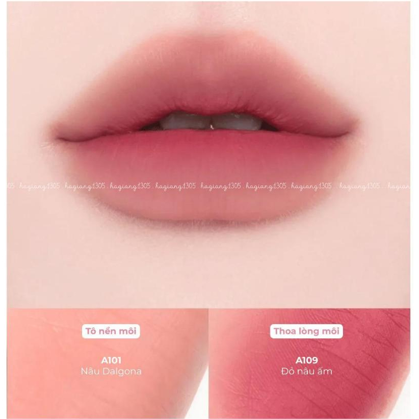 Son Kem Lì Black Rouge Air Fit Velvet Lite Ver 10  A109. Toasty Jujube - Đỏ Nâu Ấm, A110. Holy Oaky - Nâu Gỗ Ấm | BigBuy360 - bigbuy360.vn