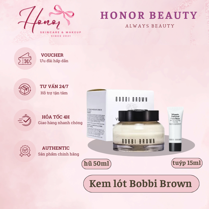 Kem lót make up dưỡng da Bobbi Brown Vitamin Enriched Face Base 15ml Hornor Beauty