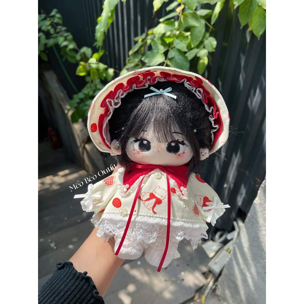 MÈO BÉO. Outfit cho doll 20cm, outfit for doll. Outfit doll, quần áo doll