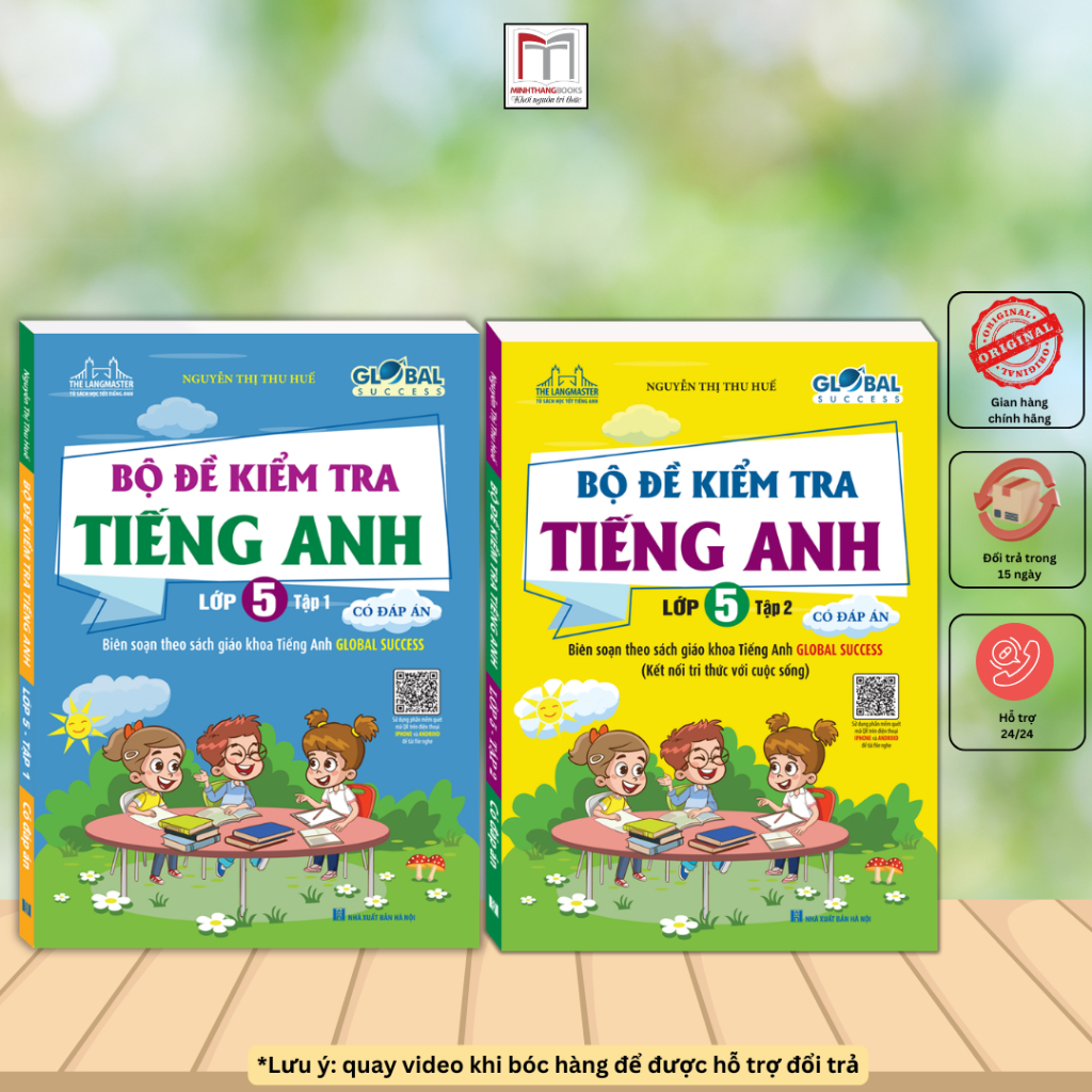 Sách - GLOBAL SUCCESS - Bộ đề kiểm tra tiếng anh lớp 5  Nguyễn Thị Thu Huế (có đáp án)