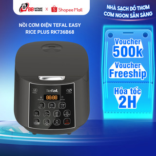 Nồi cơm điện Tefal Easy Rice Plus RK736B68 - 750W, 1.8L  - 10 Chế độ nấu - Chính hãng, bảo hành 24 tháng