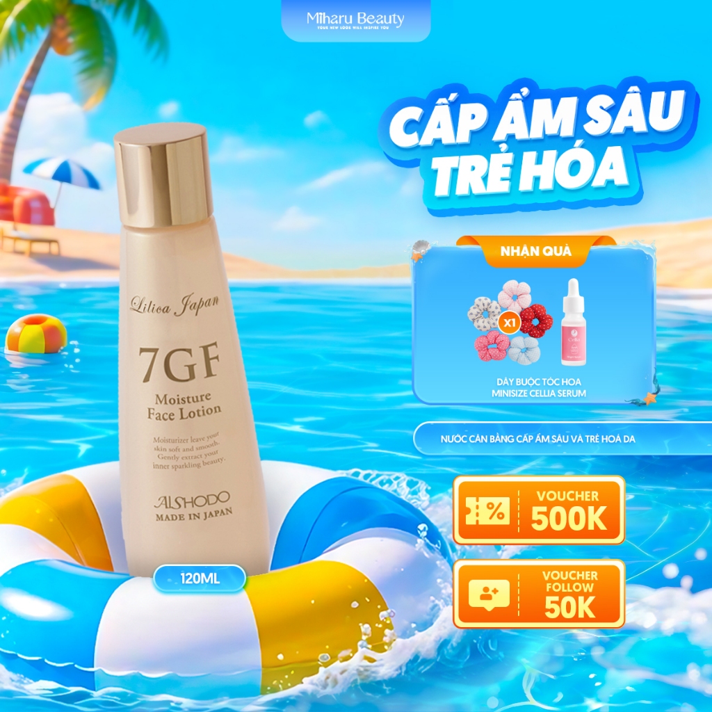 Nước cân bằng cấp ẩm sâu và trẻ hoá da tinh chất Peptide và Collagen  - 7GF Face Lotion 120ml