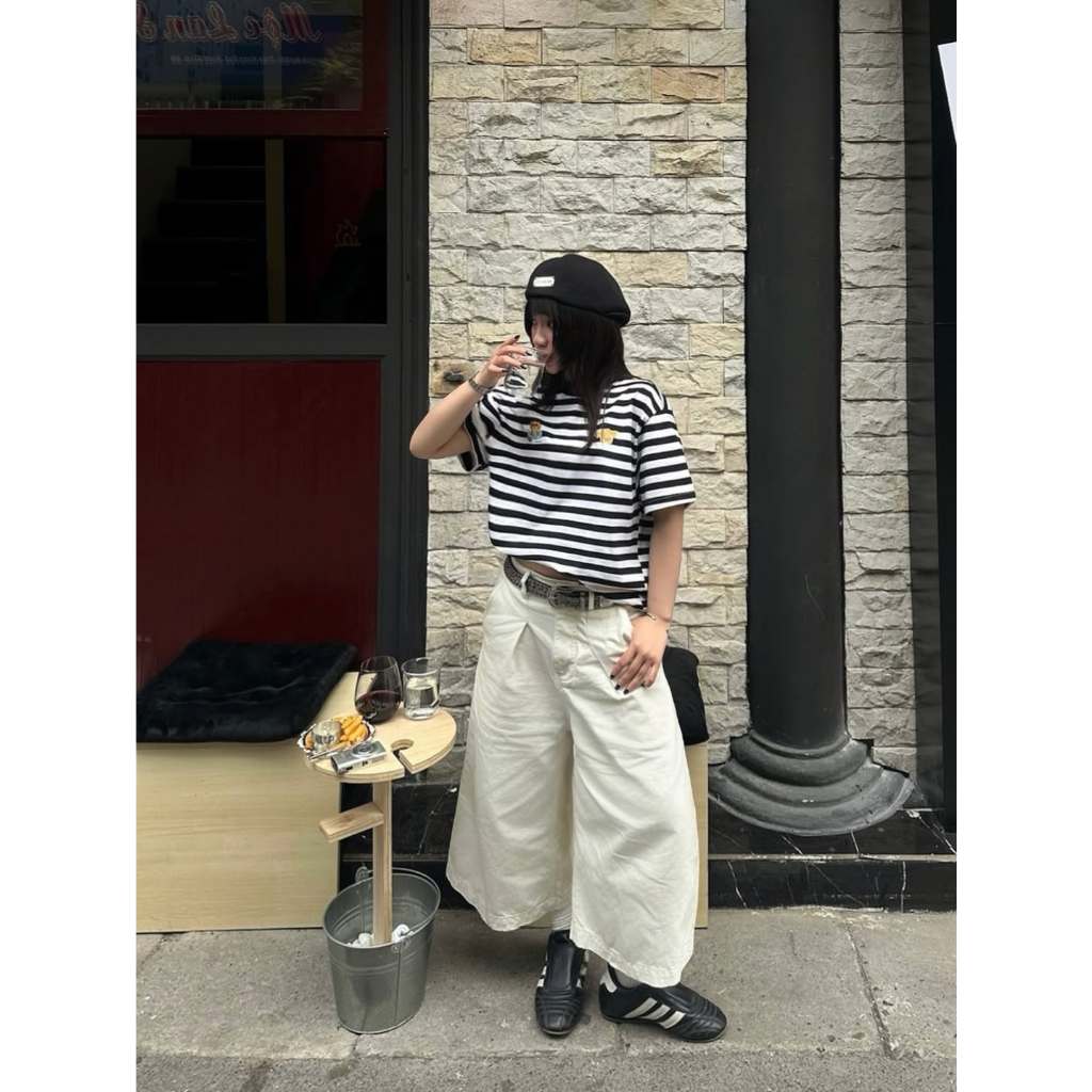 Áo Thun Boxy Sọc Ngang Cool Pup Club Local Brand Homiesstu, Áo Nam Nữ Unisex Menswear Hot Trend 2025 | BigBuy360 - bigbuy360.vn