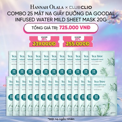 [HANNAH OLALA] Combo Mặt Nạ Giấy Cấp Ẩm Goodal Mask 20g (nhiều loại)