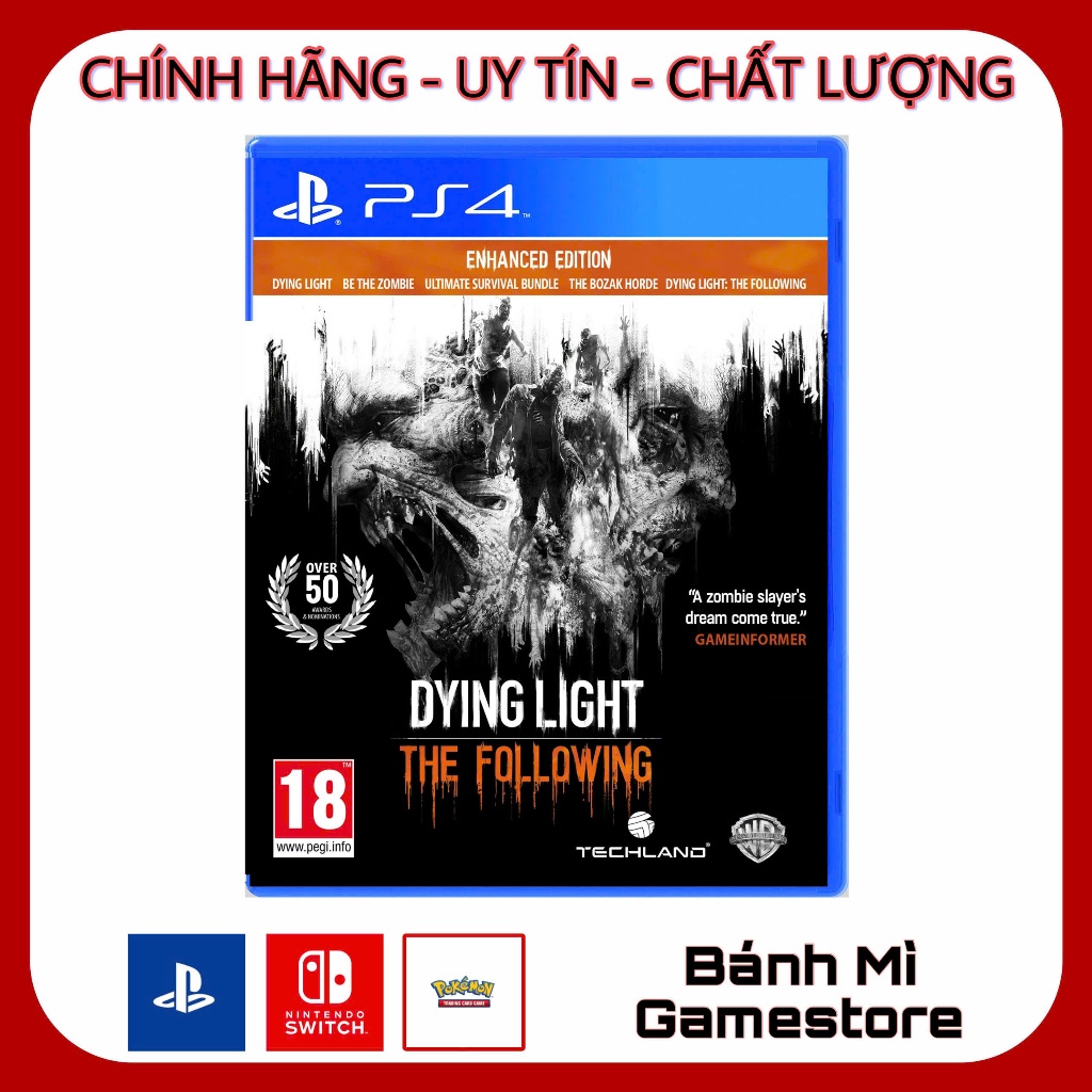 Đĩa game PS4: Dying Light - The Following