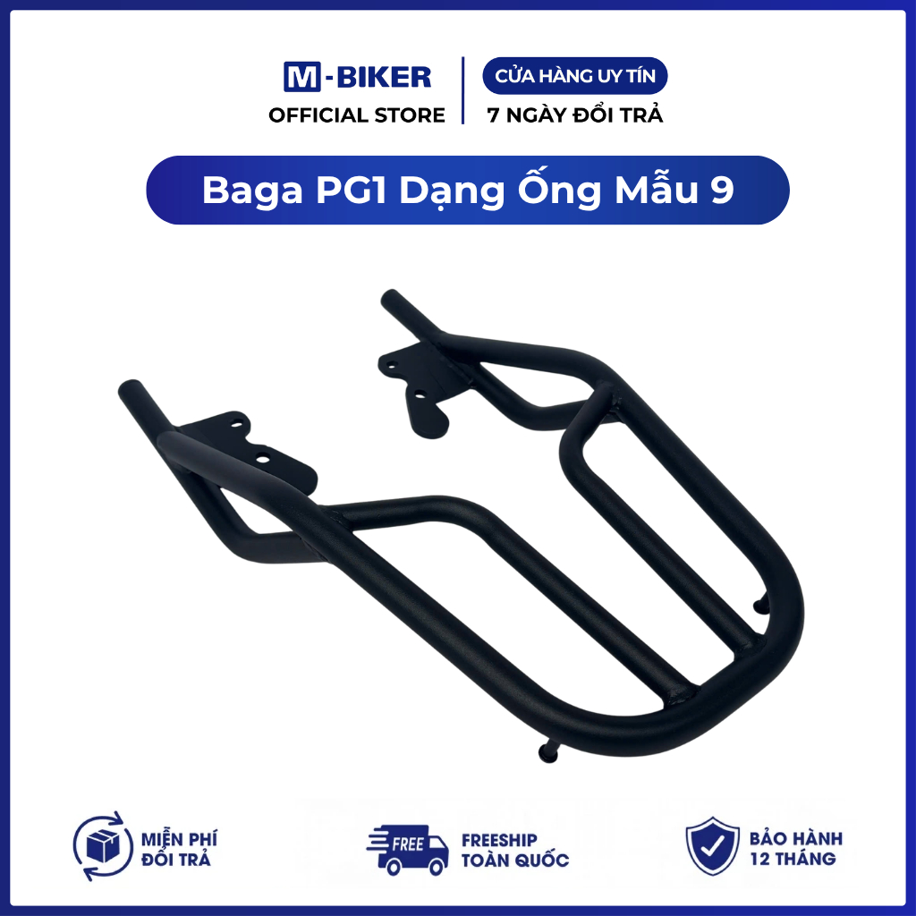 Baga PG1 Dạng Ống, baga pg1 abs dạng ống mẫu 9 | M-Biker
