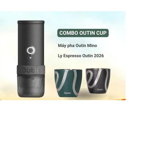 Máy Pha Cà Phê Outin Mino và Espresso Cup 2026