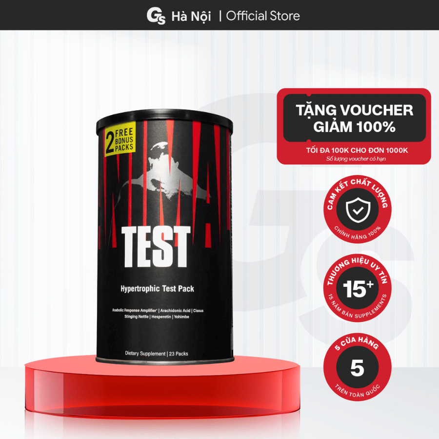 Viên uống hỗ trợ sinh lý nam giới Universal Nutrition Animal Test, 21 packs - Gymstore