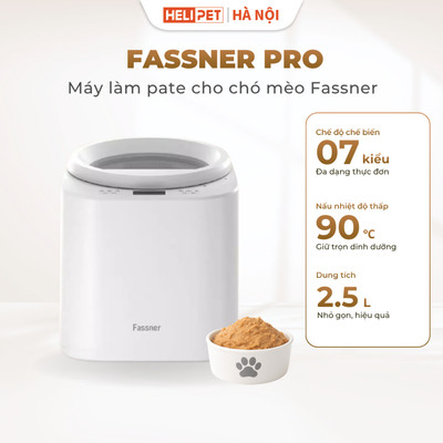 Máy Làm Pate FASSNER PRO, Máy Xay Đa Năng Làm Pate Tươi Cho Mèo, Pate Cho Chó, Làm Ruốc Tiện Lợi