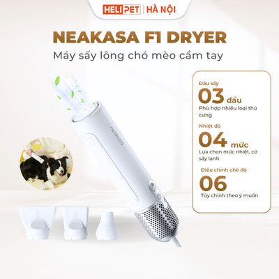 Máy Sấy Lông Chó Mèo Cầm Tay Neakasa F1 Công Suất 1200W Độ Ồn Thấp