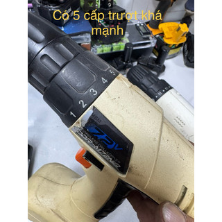 Máy khoan 12V có cấp trượt.