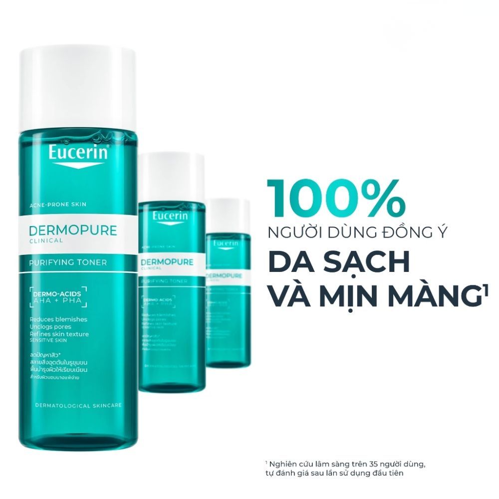 Ảnh 6 của Nước cân bằng da Eucerin DermoPure Clinical Purifying Toner giúp cân bằng độ ẩm, kiểm soát dầu thừa