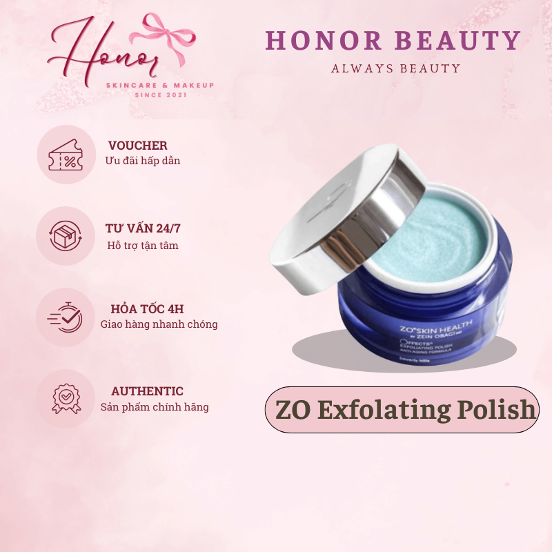 [Nobox-16.2g] KEM TẨY TẾ BÀO CHẾT ZO EXFOLIATING POLISH -  Hornor Beauty