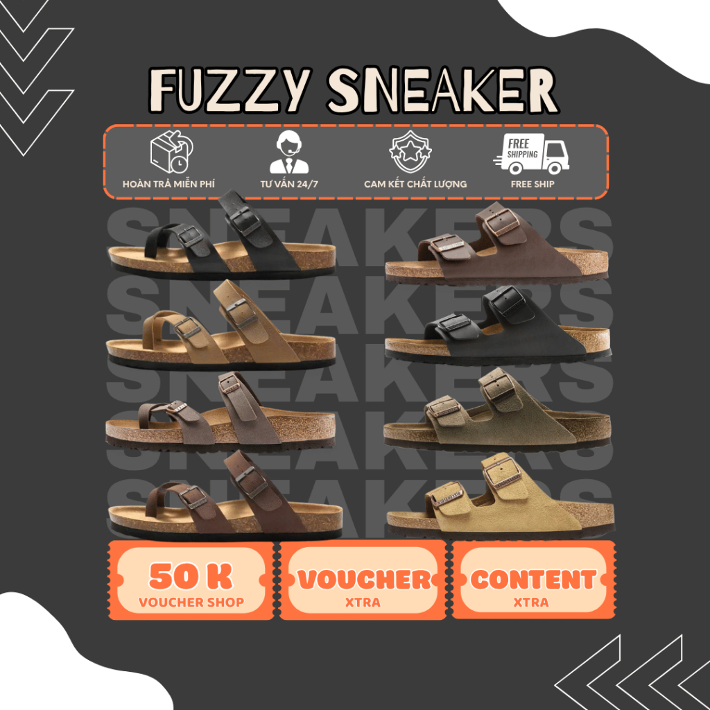 Dép Quai Ngang Birkenstock Arizona Mayari Đế Trấu Kép Da Lộn Fuzzy Sneaker.