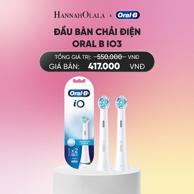 [HANNAH OLALA] Đầu Bàn Chải Điện ORAL B iO3 Blue