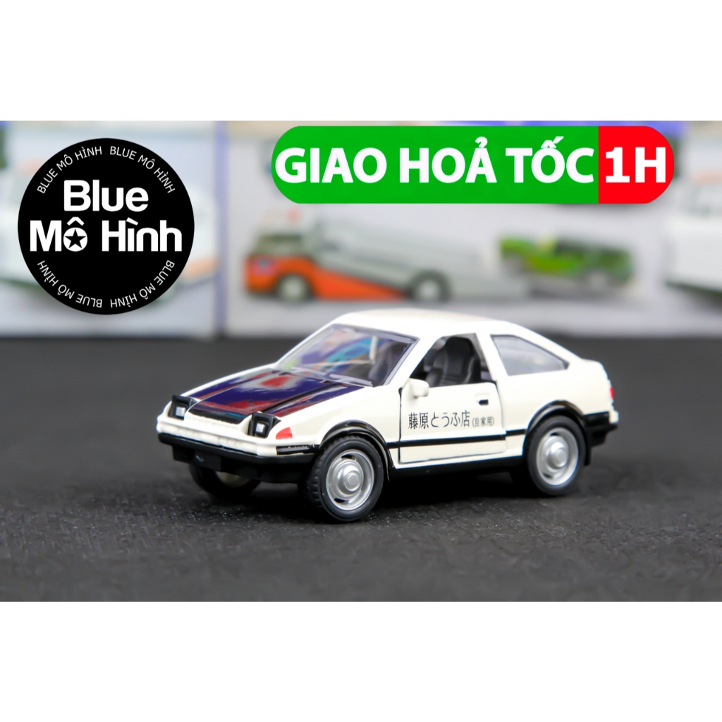 Mô hình xe Toyota AE86 Trueno Initial D 1:43 bằng kim loại