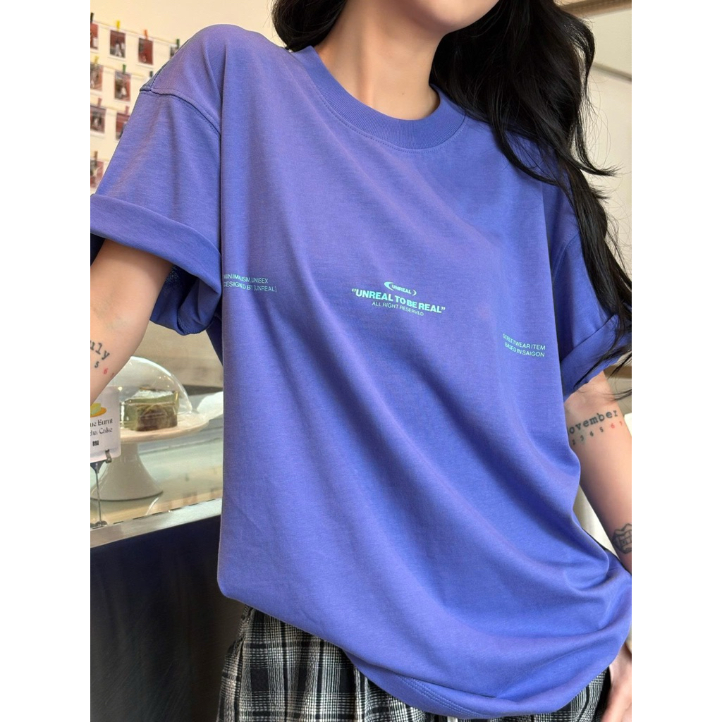 Áo Thun UNREAL Oversize Basic Ver.2 Cotton 250gsm Unisex Nam Nữ Local Brand - HOMIESSTU | BigBuy360 - bigbuy360.vn